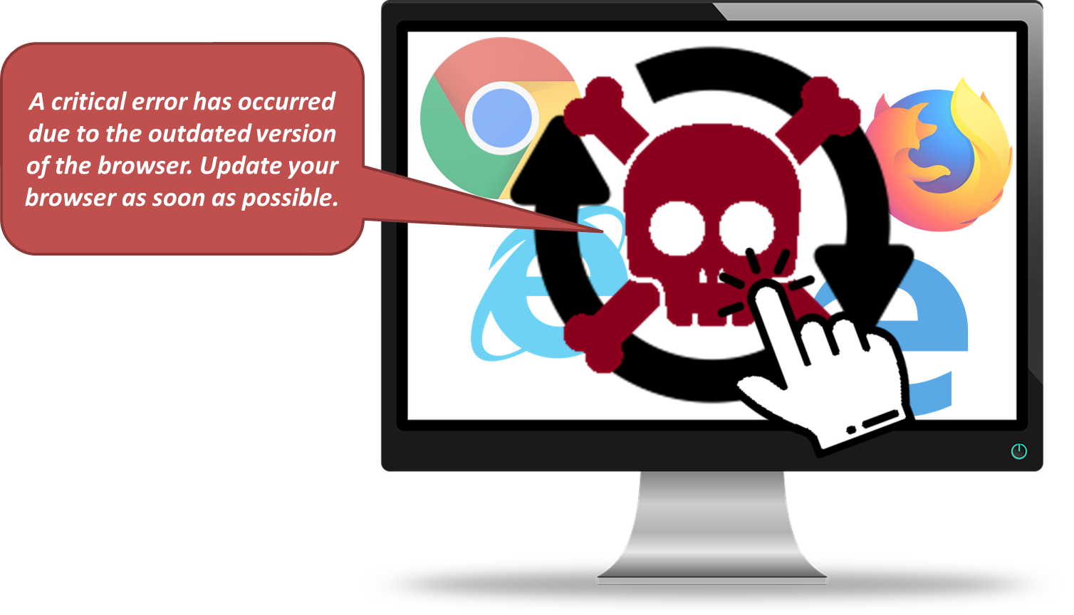 偽造的瀏覽器更新通知再度泛濫，可能導致電腦遭勒贖