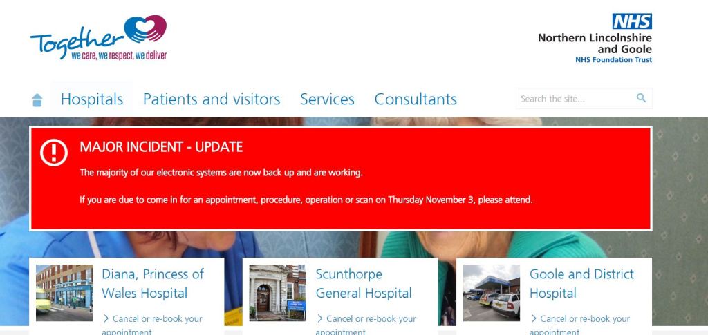 英國國民健康署醫療體系疑似遭勒索軟體感染，緊急公告僅能提供部分醫療服務