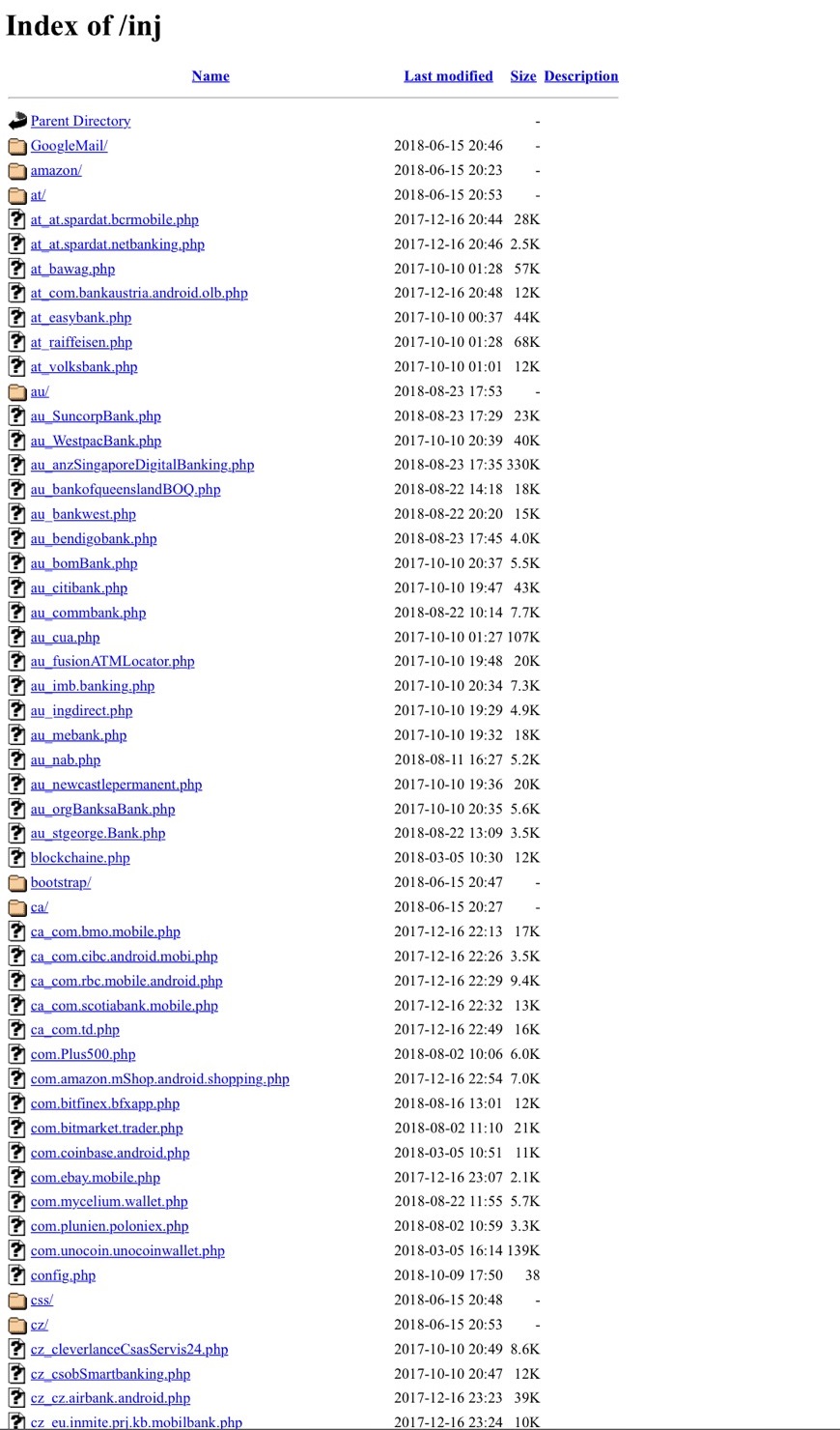 大量銀行頁面遭仿冒，用於詐騙使用者個資