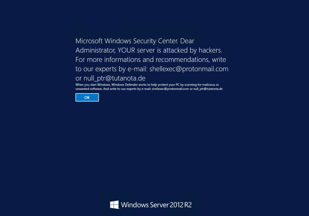 新款勒索軟體DXXD 2.0,登入系統前就看到勒索畫面