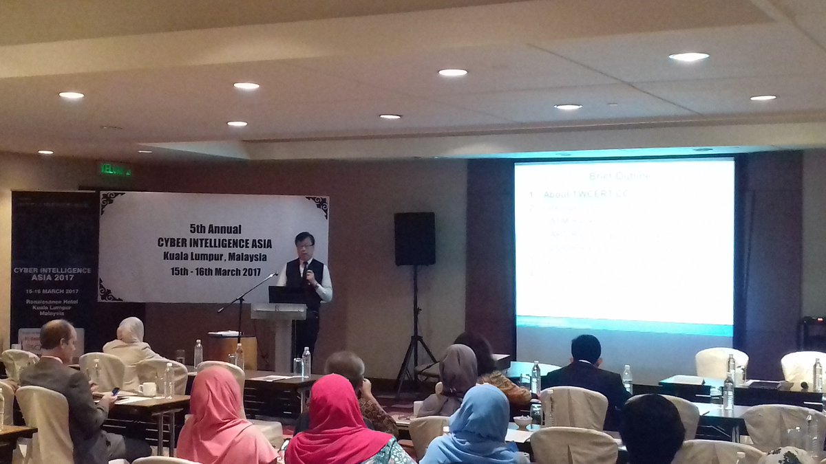 參與「Cyber Intelligence Asia 2017」研討會