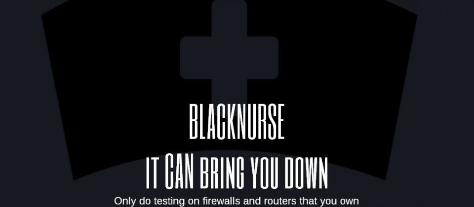 新手法「黑護士」,一台NB即可癱瘓多種知名網路設備