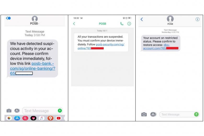 新加坡發出警告，大量釣魚簡訊假冒銀行名義竊取民眾資訊
